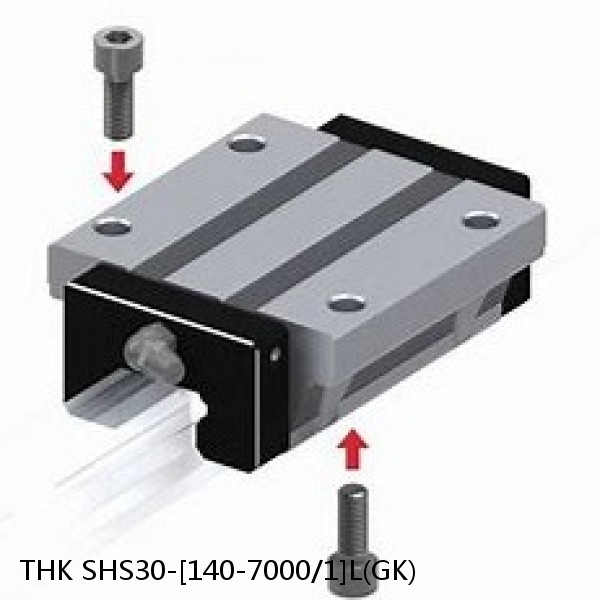 SHS30-[140-7000/1]L(GK) THK Caged Ball Linear Guide Rail Only Standard Grade Interchangeable SHS Series
