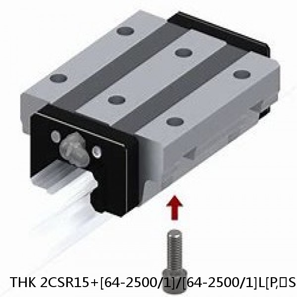 2CSR15+[64-2500/1]/[64-2500/1]L[P,​SP,​UP] THK Cross-Rail Guide Block Set