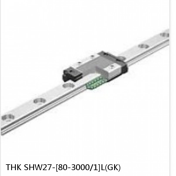 SHW27-[80-3000/1]L(GK) THK Caged Ball Wide Rail Linear Guide (Rail Only) Interchangeable SHW Series